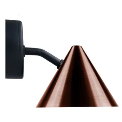 Vägglampa Tratt Micro IP23 Oxid Koppar