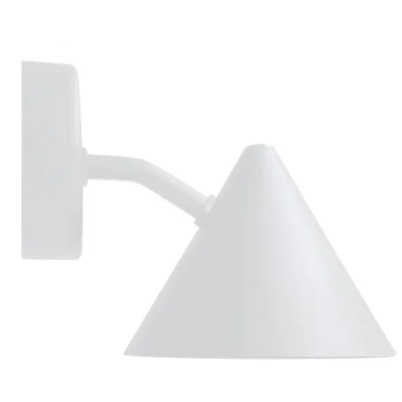 Vägglampa Tratt Micro IP23 Vit