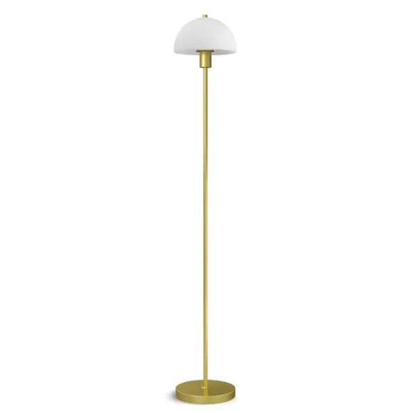 Vienda golvlampa mässing/glas E14