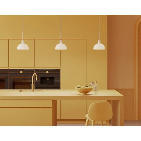 Vienda pendel vit/glas E14