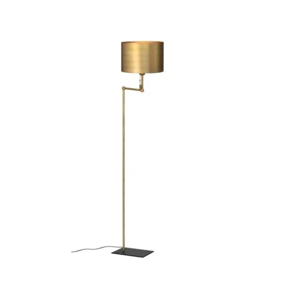 Viken golvlampa, råmässing 128cm