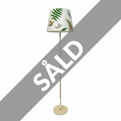 Vintage Golvfot mässing/vit