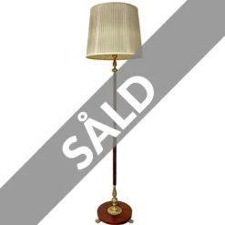 Vintage Golvlampa m. mässingtassar