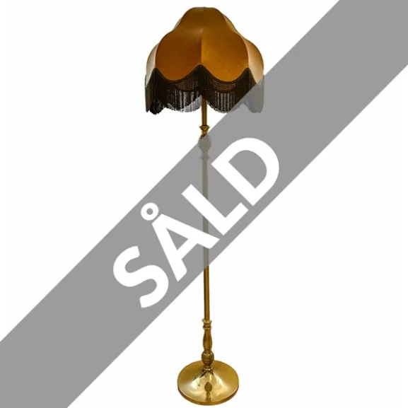 Vintage golvlampa, mässing