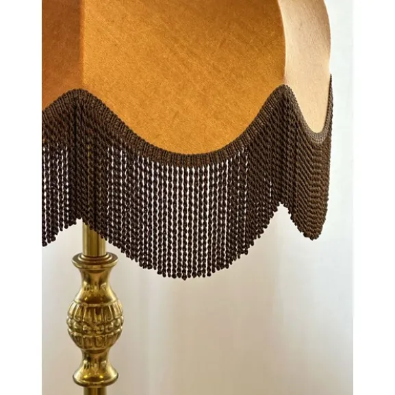 Vintage golvlampa, mässing
