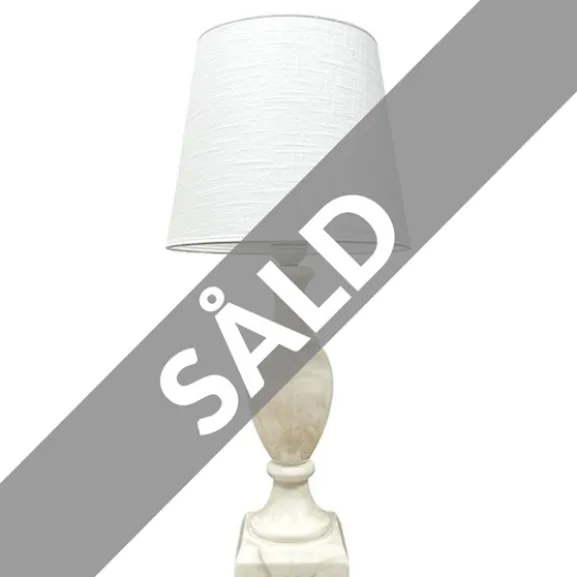 Vintage Lampfot 3, marmor