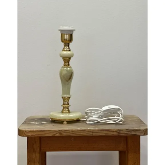 Vintage lampfot, marmor