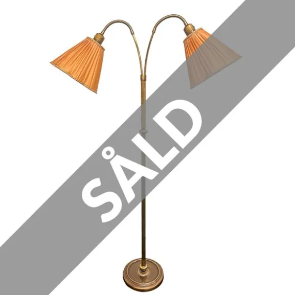 Vintage Radiance Golvlampa 2-arm mässing