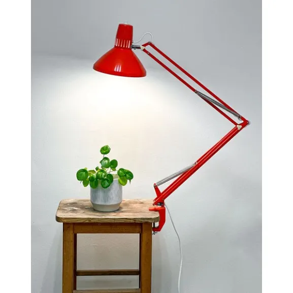 Vintage skrivbordslampa orange