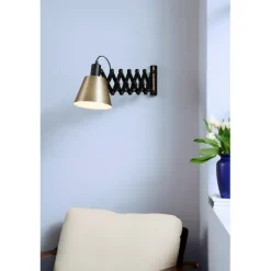 VINTAGE Vägglampa svartoljad/ antique