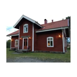 Viresjö vägglampa m gjuten arm, koppar/svart