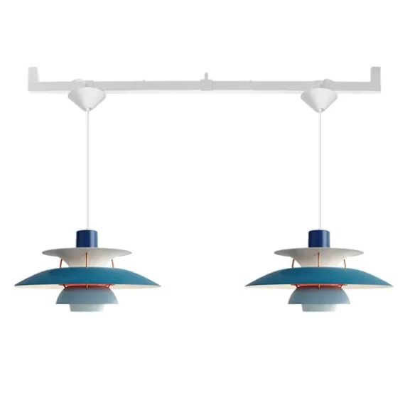 Vrida Duo lamparm, vit 118cm