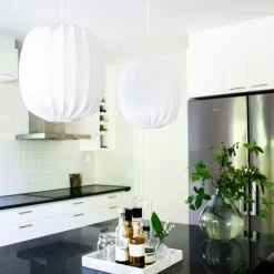 Vrida Duo lamparm, vit 118cm