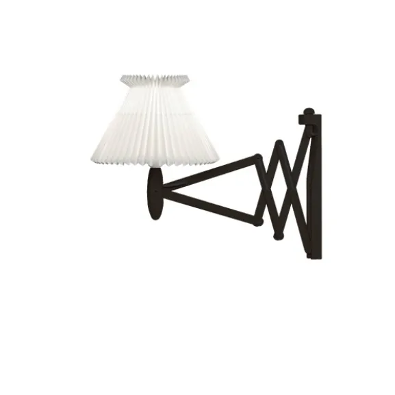 Wall lamp, SAX, black oak, incl shade 6-17 L: 60cm