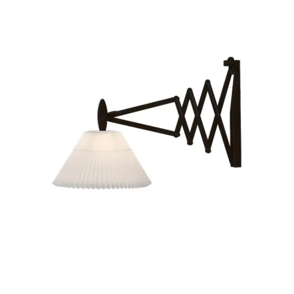 Wall lamp, SAX, black oak, incl. shade 2-21