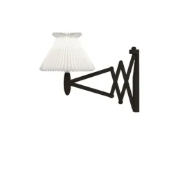 Wall lamp, SAX, black oak, incl shade 6-17 L: 60cm