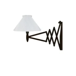 Wall lamp, SAX, black oak, incl. shade 1-21