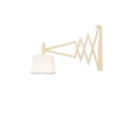 Wall lamp, SAX, light oak, incl. shade 120S