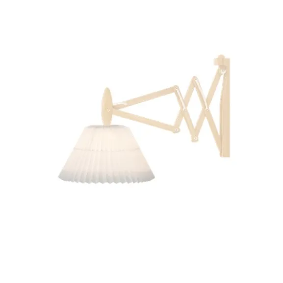 Wall lamp, SAX, light oak, incl. shade 2-17.