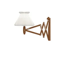 Wall lamp, SAX, smoked oak, incl. shade 6-17