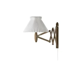 Wall lamp, SAX, smoked oak, incl. shade 1-17PA