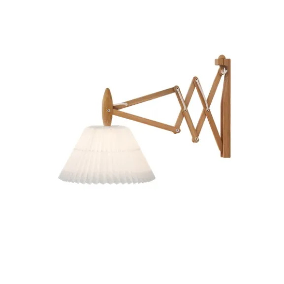 Wall lamp, SAX, smoked oak, incl. shade 2-17