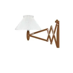 Wall lamp, SAX, smoked oak, incl. shade 1-17
