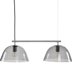 Wendo 70 taklampa, nickel/rökfärgad 70cm