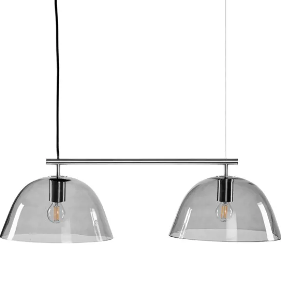 Wendo 70 taklampa, nickel/rökfärgad 70cm
