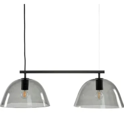 Wendo 70 taklampa, svart/rökfärgad 70cm