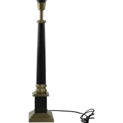 Wexford Grande Lampfot Svart/antik mässing 13cm