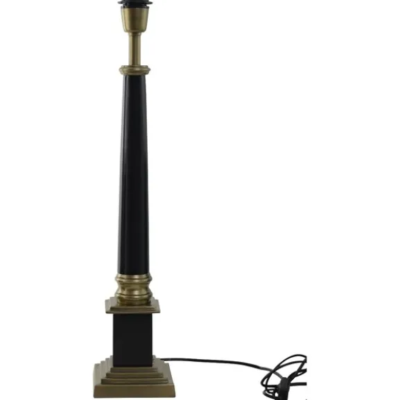 Wexford Grande Lampfot Svart/antik mässing 13cm