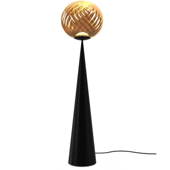 Whirl Cone Fat Floor Gold/Black LED UN