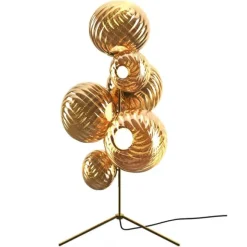 Whirl Floor Chandelier Gold LED UN