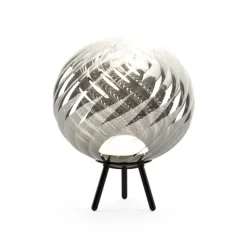 Whirl Portable Floor/Hanging Silver Black LED UN