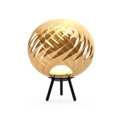 Whirl Portable Floor/Hanging Gold Black LED UN