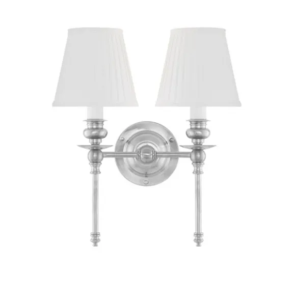 Wivallius vägglampa nickel